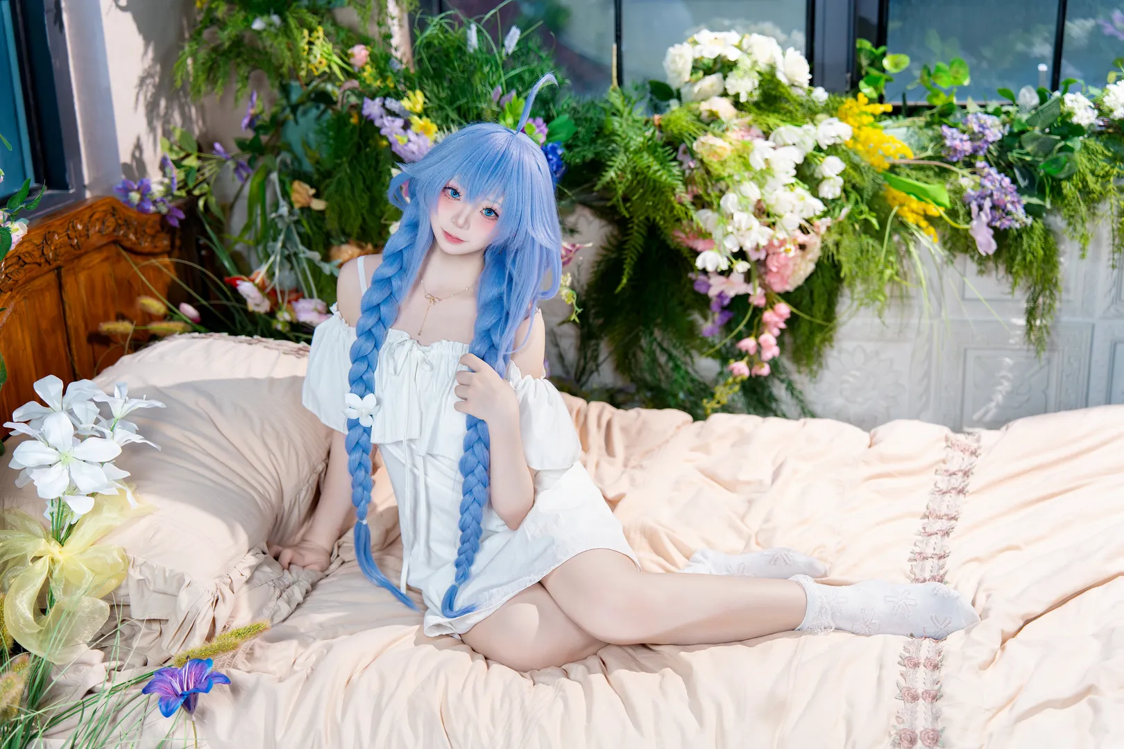 cosplay, 睡衣, 洛琪希cos, 无职转生, 水魔法 - 第3张