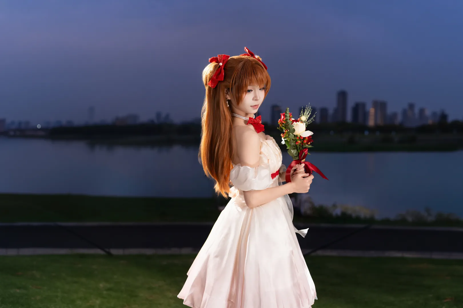 二次元少女, EVA, 明日香cos, 外景摄影, cosplay正片 - 第6张