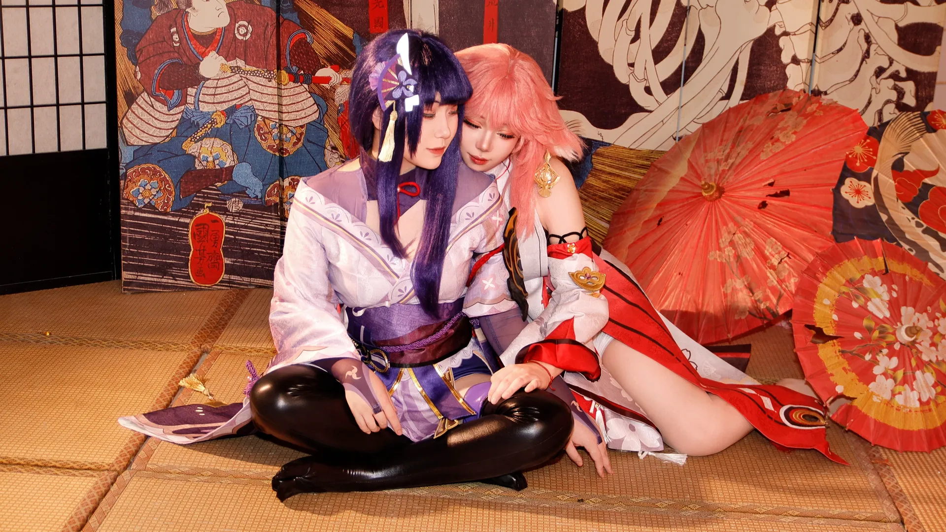 原神, 和风摄影, 鸣神组, cosplay日常, 雷电将军cos