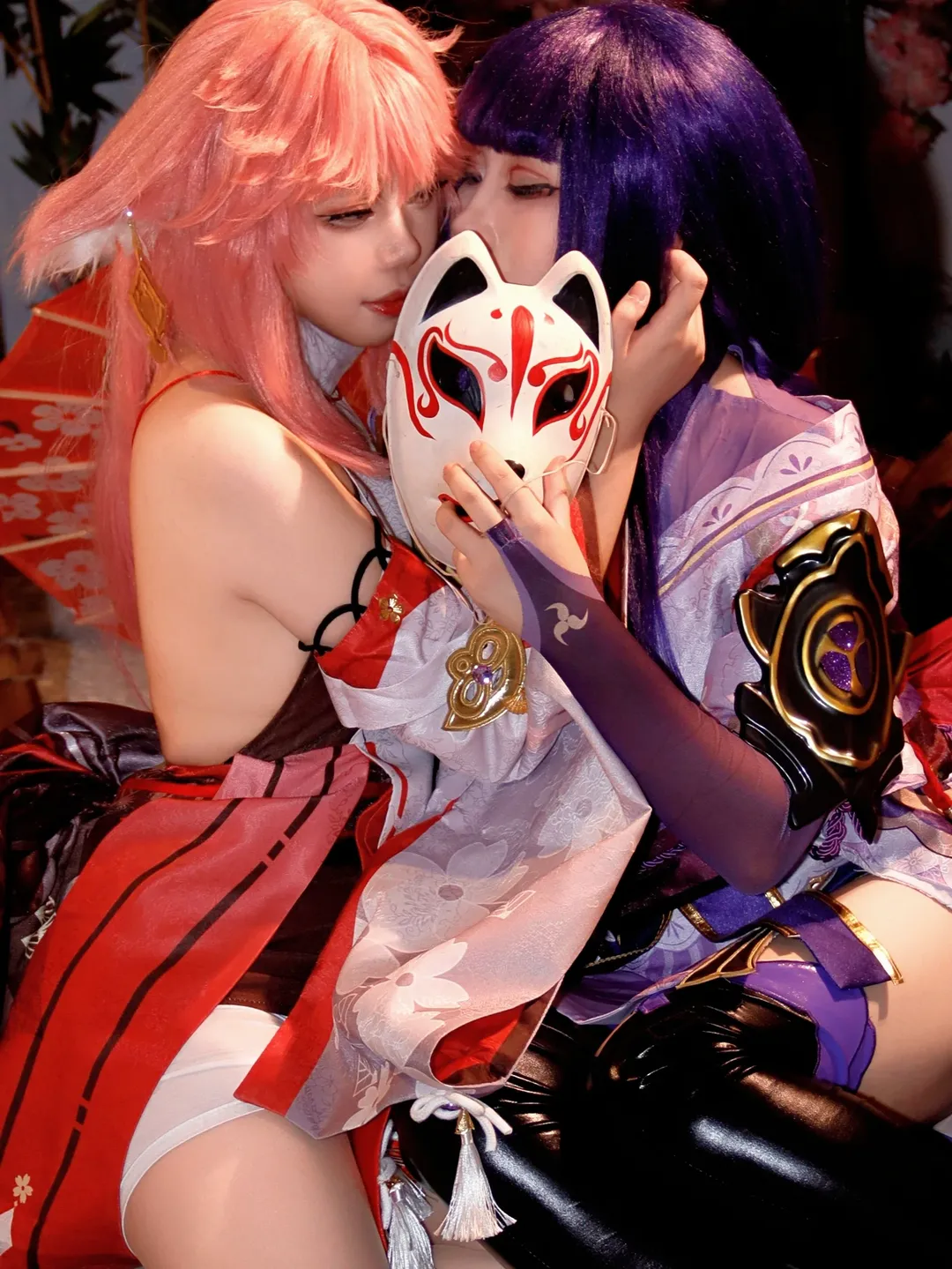 原神, cosplay, 八重神子cos, 鸣神组, 稻妻