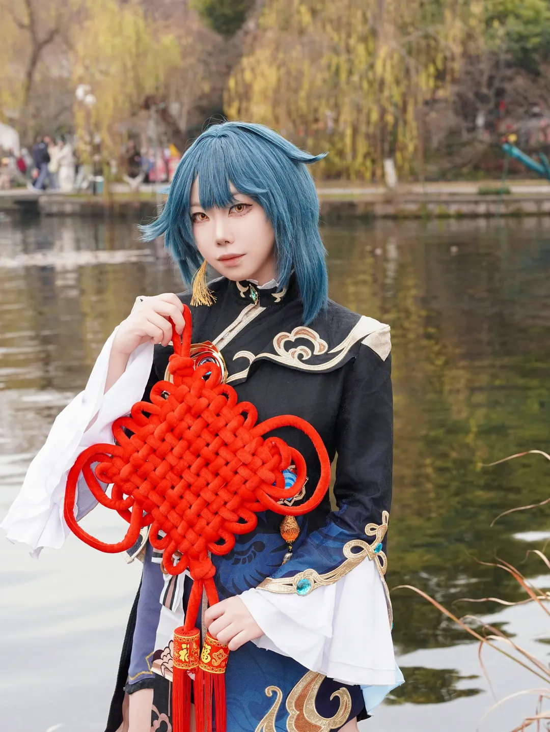 原神, 海灯祭, 行秋コスプレ, 中国風コスプレ, 西湖の美しい景色 - 3枚目