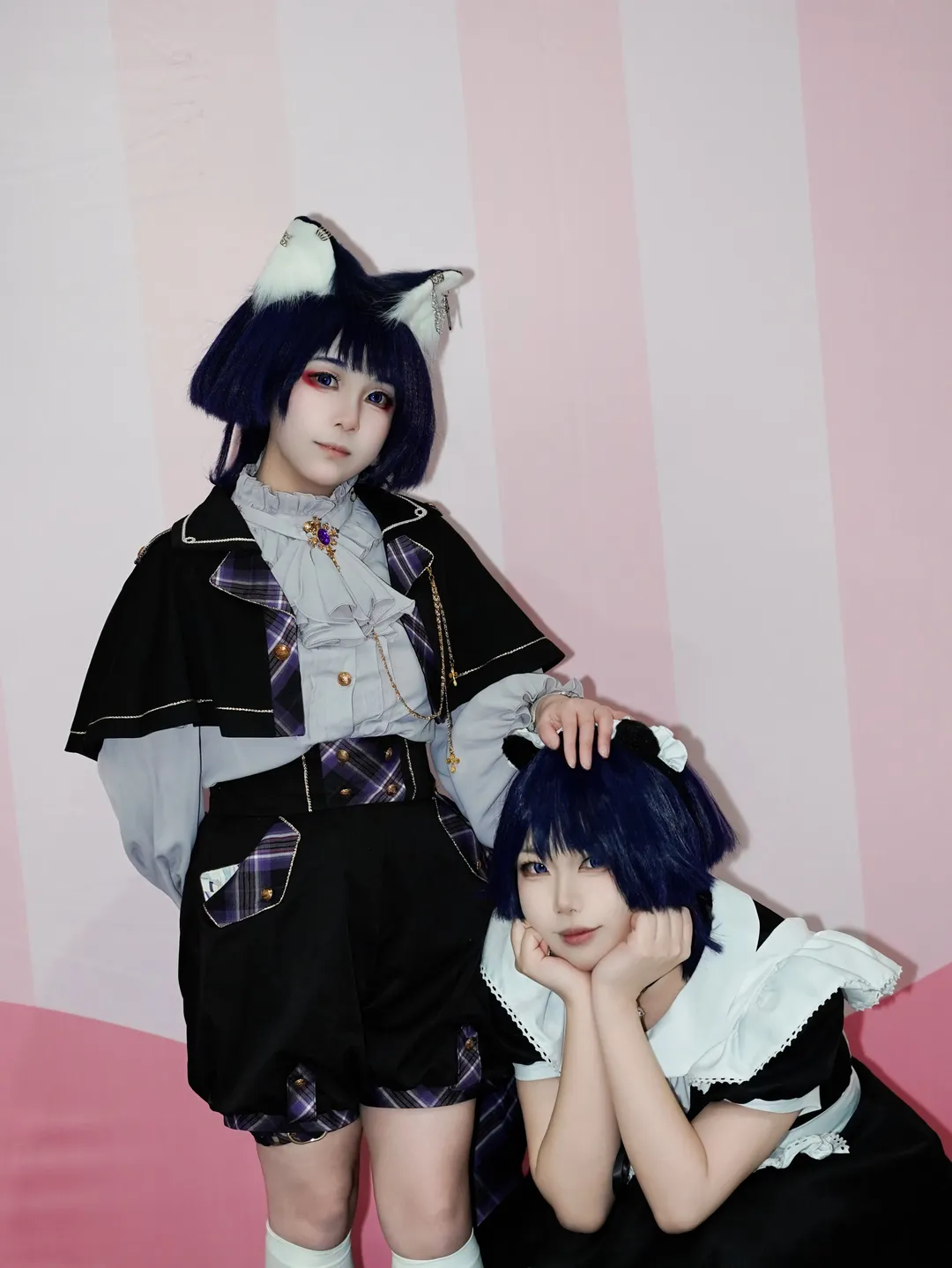 二次元, 原神, cosplay, 女仆装, 散兵cos