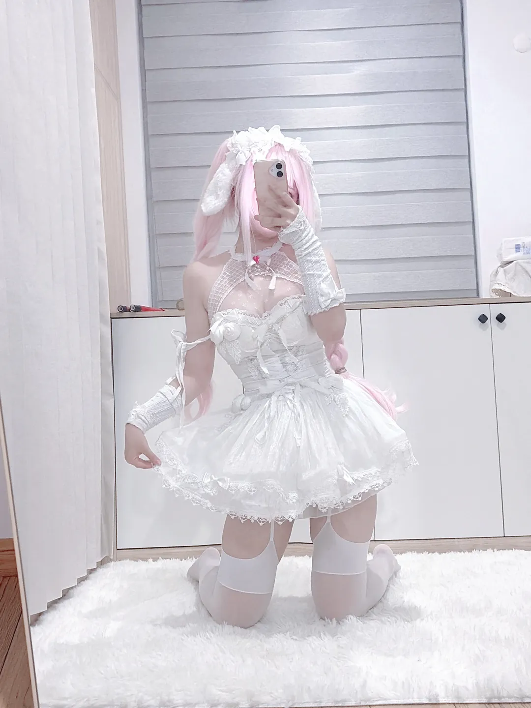 二次元, cosplay, 愛麗絲cos, 勝利女神nikke, 純白小兔