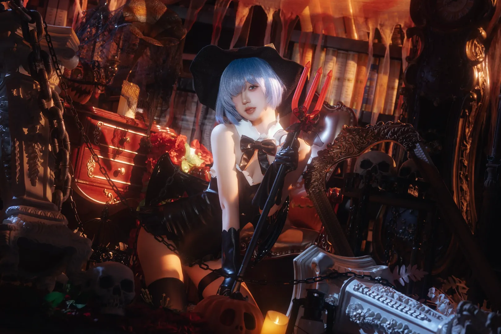 从零开始的异世界生活, 蕾姆cos, cosplay分享, 暗黑哥特风, 万圣节cosplay
