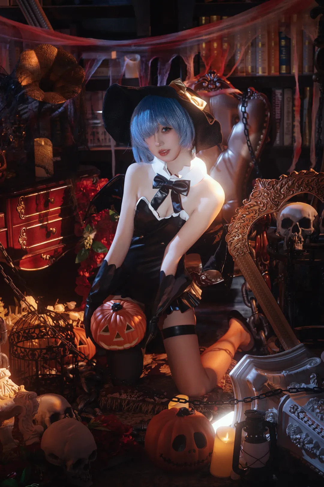 从零开始的异世界生活, 蕾姆cos, cosplay分享, 暗黑哥特风, 万圣节cosplay - 第2张