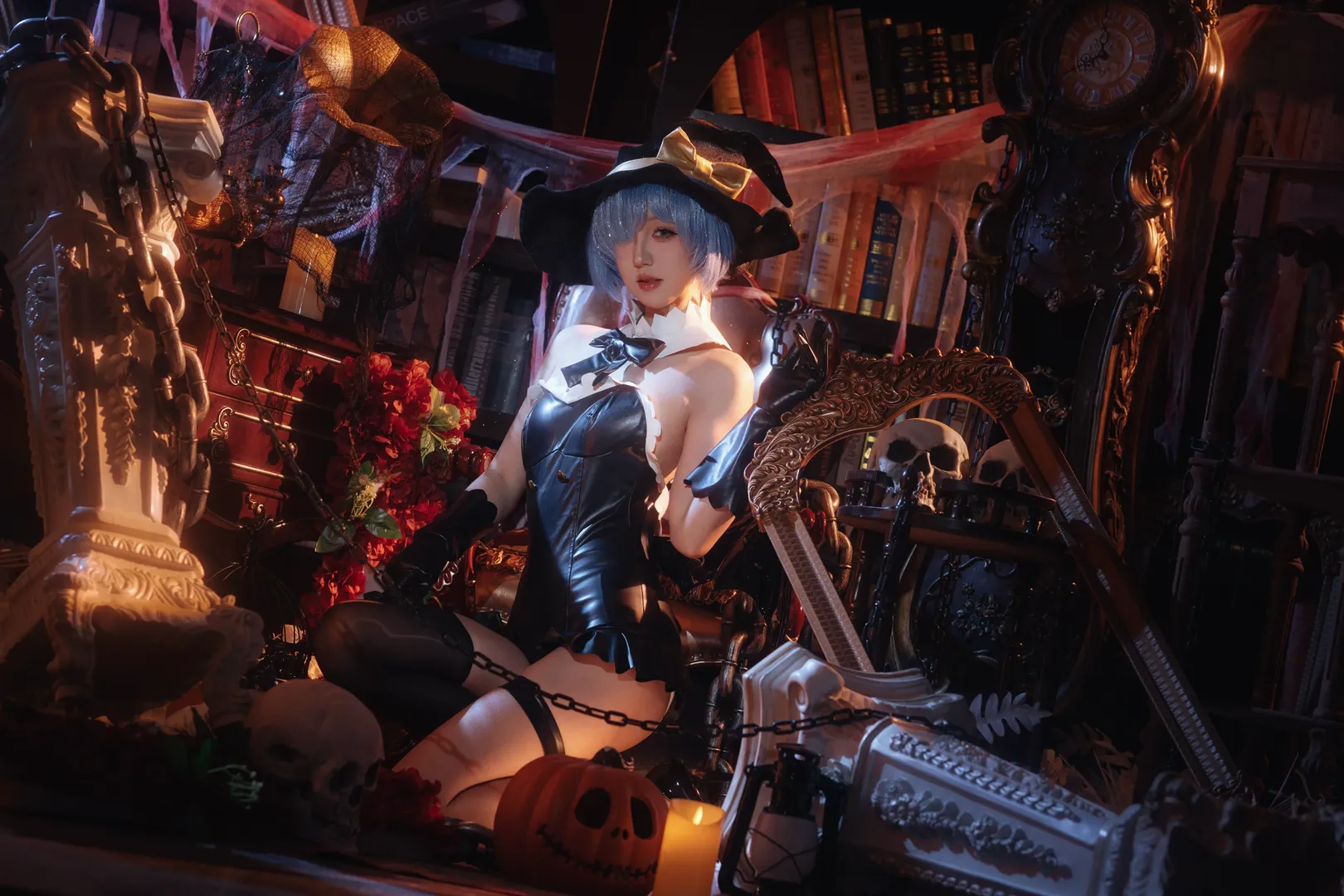 从零开始的异世界生活, 蕾姆cos, cosplay分享, 暗黑哥特风, 万圣节cosplay - 第3张