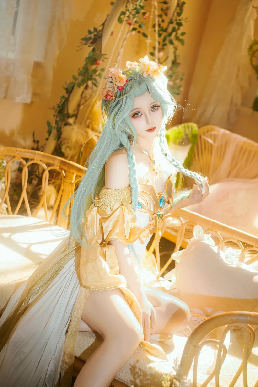 オナー・オブ・キングス, 貂蝉 コスプレ, コスプレ撮影, 王者栄耀コスプレ, ミュシャ風
