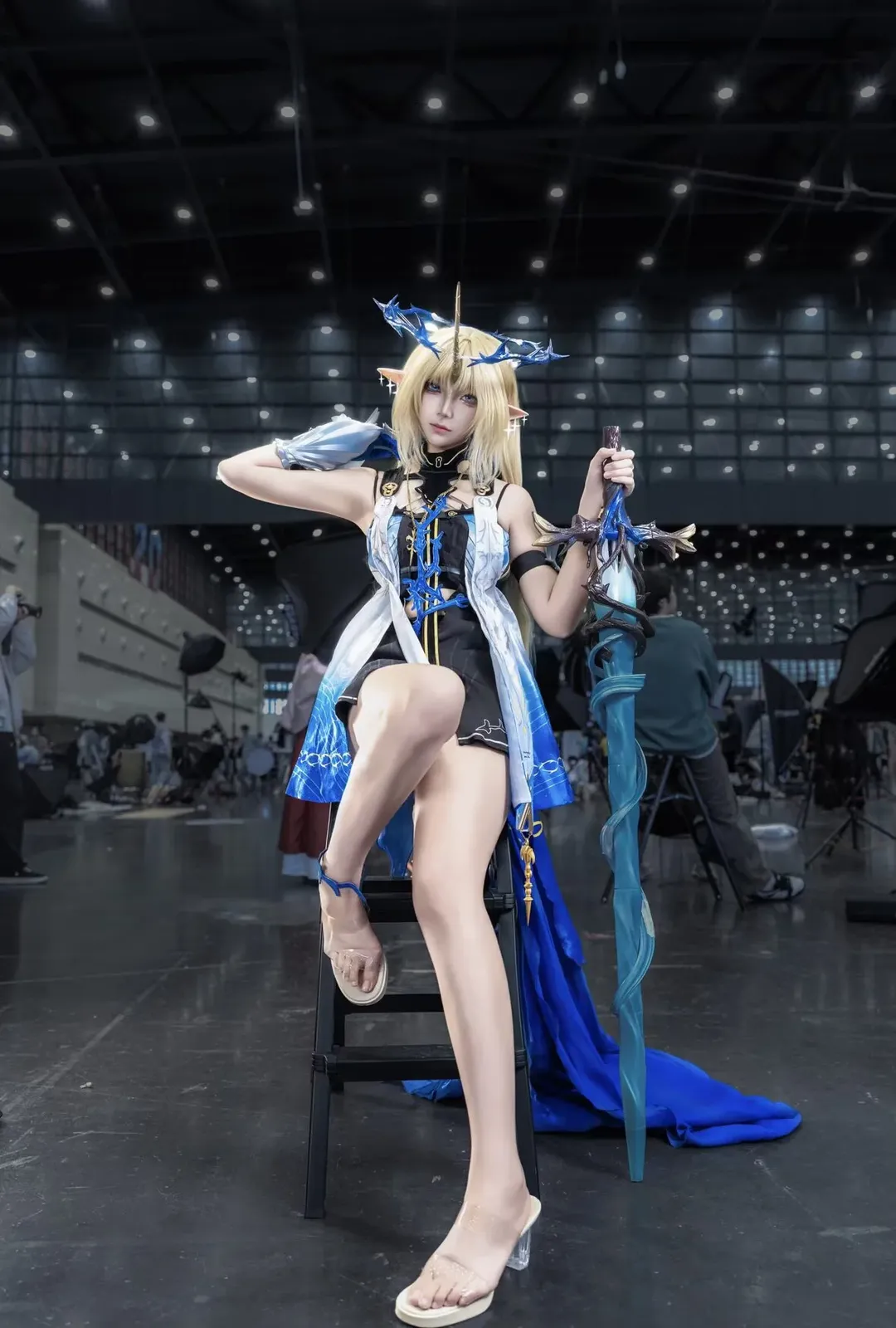 漫展返图, 菲谢尔cos, 世界尽头的圣骑士, 奇幻装扮, 真人cosplay