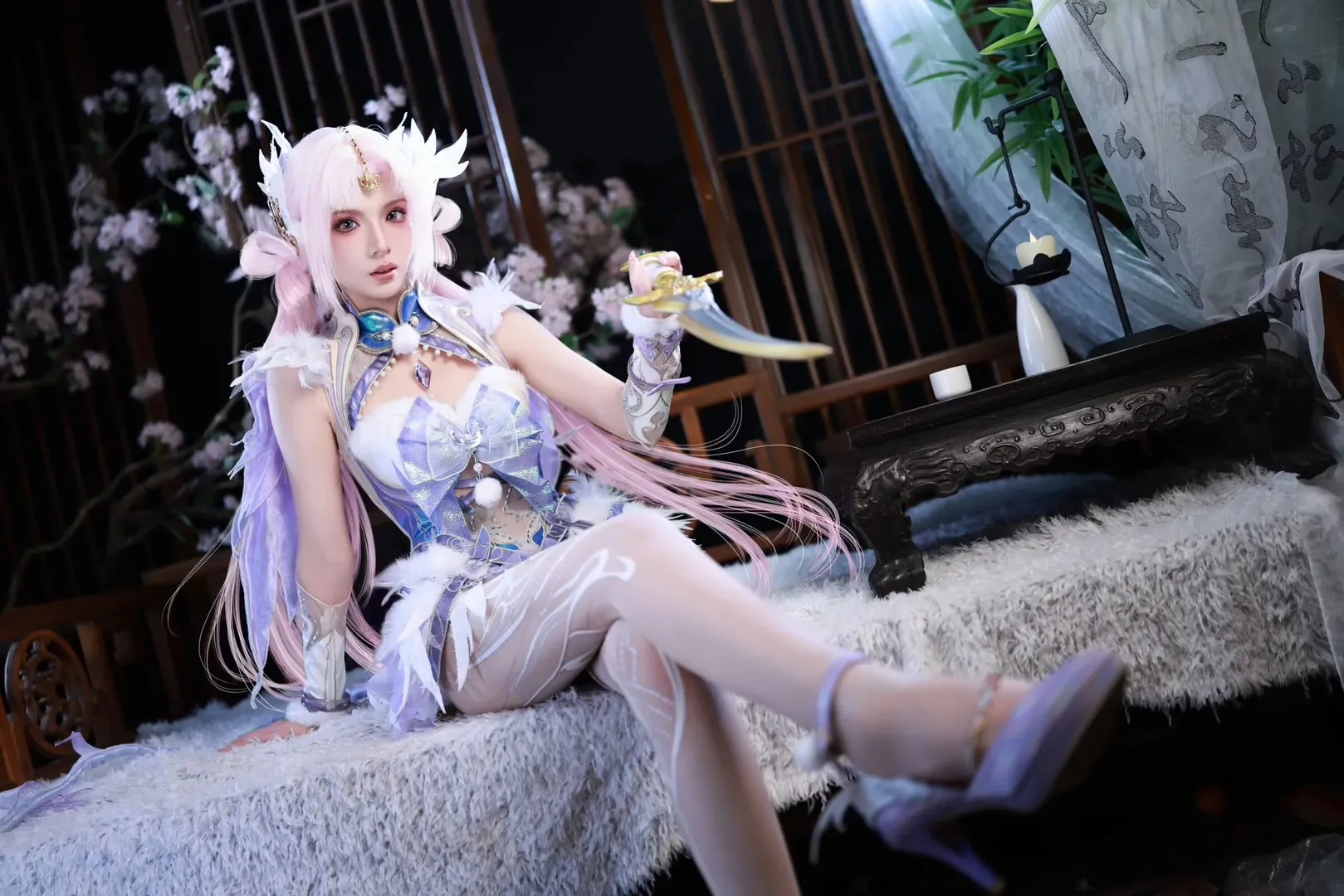 cosplay, 古风摄影, 二次元摄影, 仙侠风, 羽毛装 - 第1张