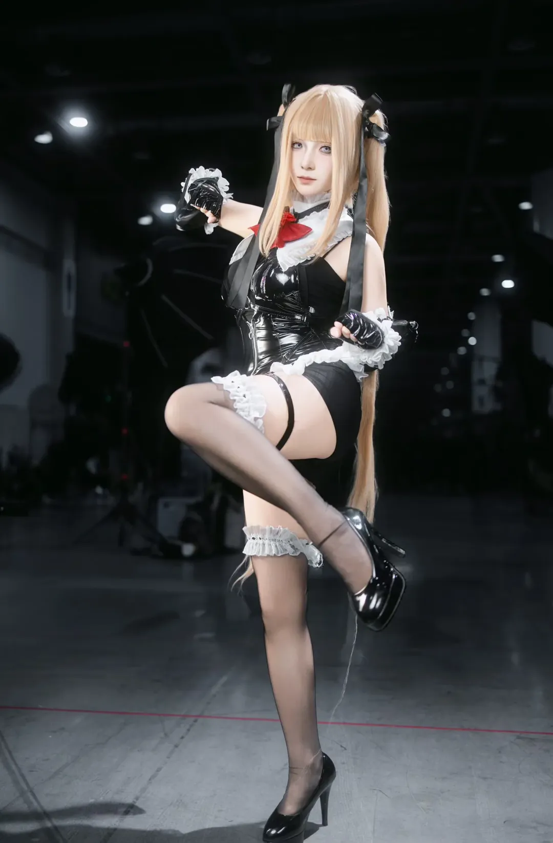 cosplay棚拍, 弥海砂cos, 死亡笔记, 早已女芽亚里cos, 漆皮女仆装