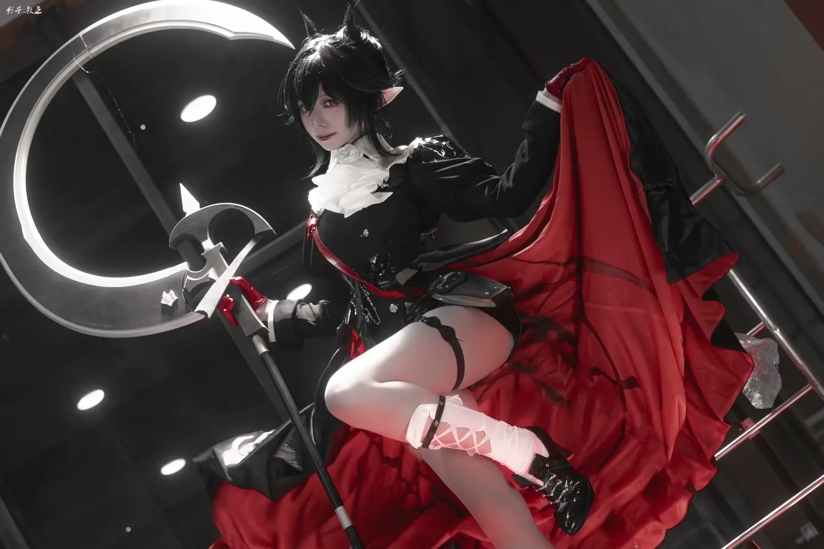 萤火虫漫展, cosplay返图, 无期迷途, 刹雨cos, 巨镰道具