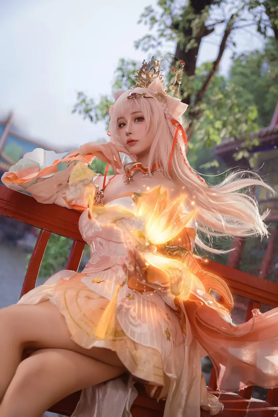 原神, 永劫无间, 嫦娥cos, cosplay摄影, 国风奇幻 - 第1张