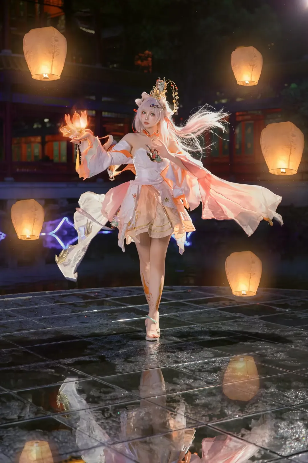 原神, 永劫无间, 嫦娥cos, cosplay摄影, 国风奇幻 - 第3张