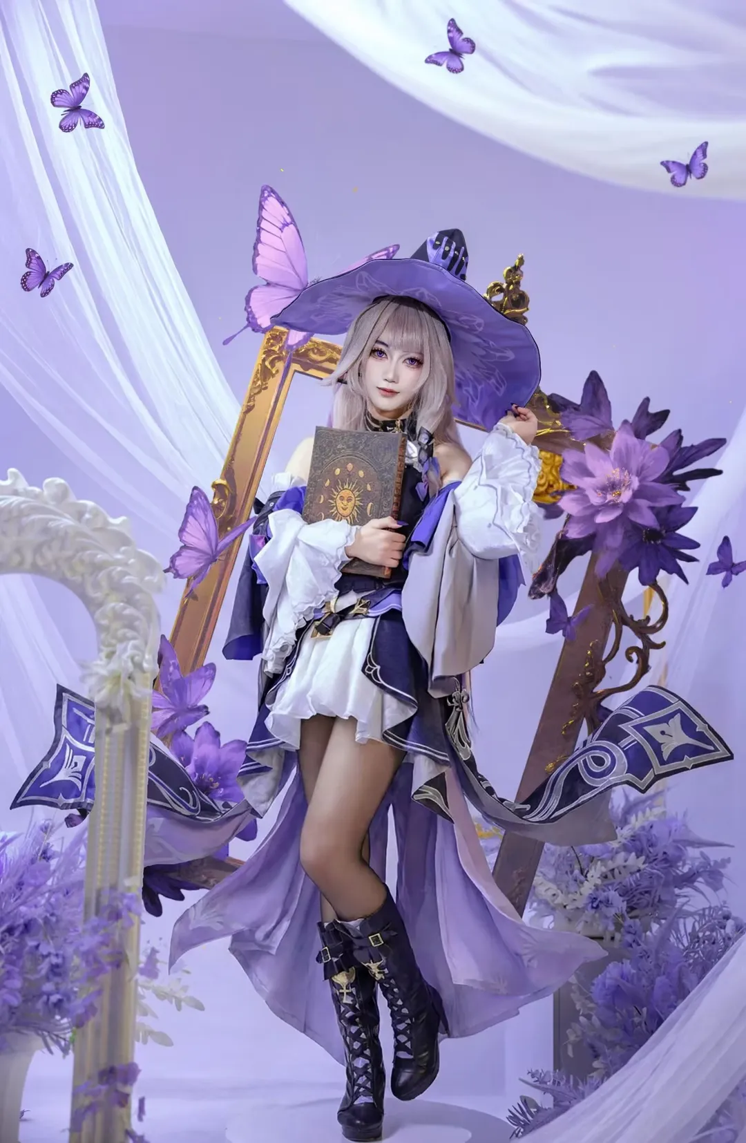 原神, イベント撮影, 二次元コスプレ, フィッシュル コスプレ, 夢幻的な魔法スタイル - 3枚目