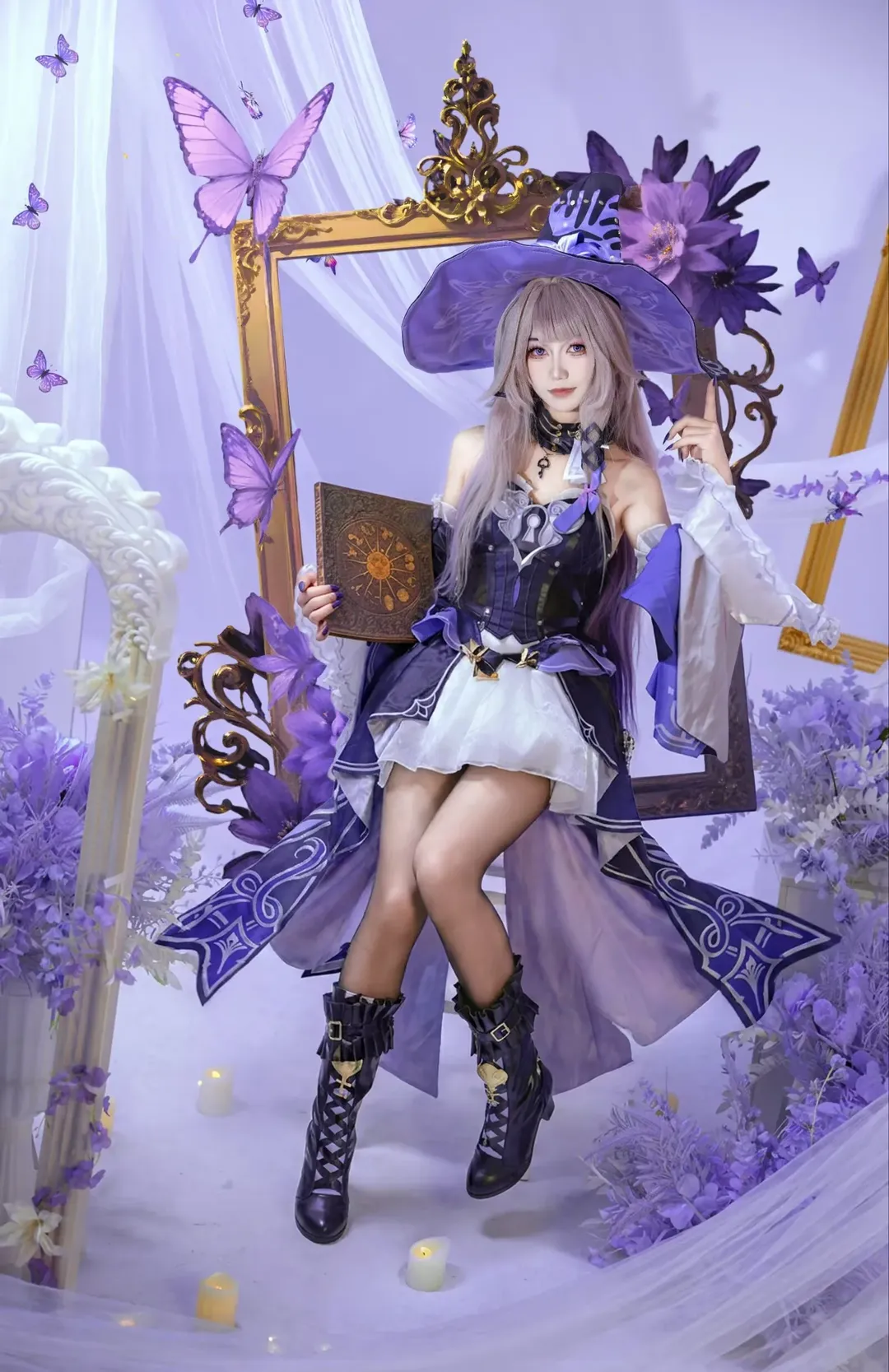 原神, イベント撮影, 二次元コスプレ, フィッシュル コスプレ, 夢幻的な魔法スタイル - 5枚目