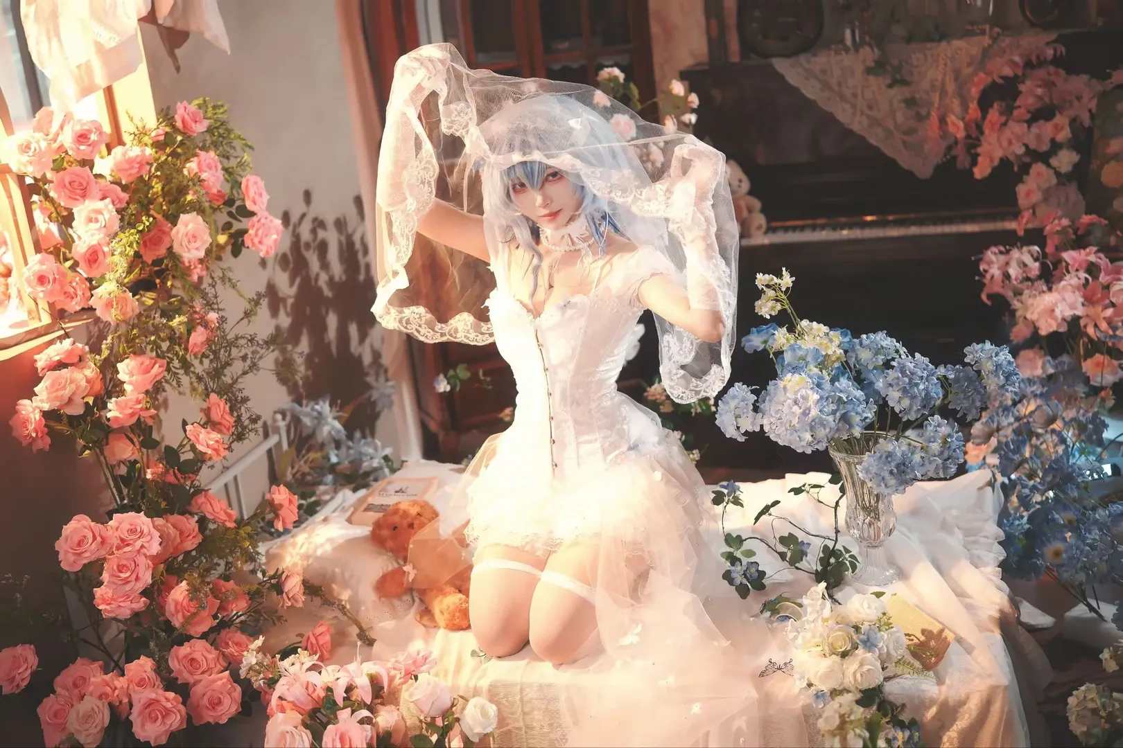 原神, 甘雨cos, 蕾姆cos, 小鸟游六花cos, 花嫁cosplay