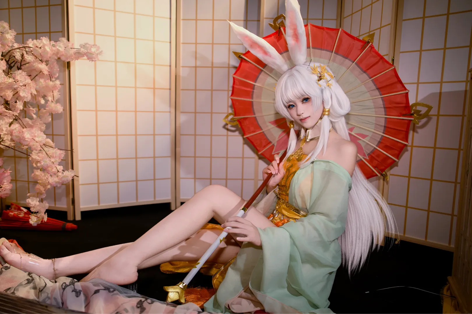 永劫无间, 古风cosplay, 嫦娥cos, 沈妙cos, 玉兔cos - 第1张