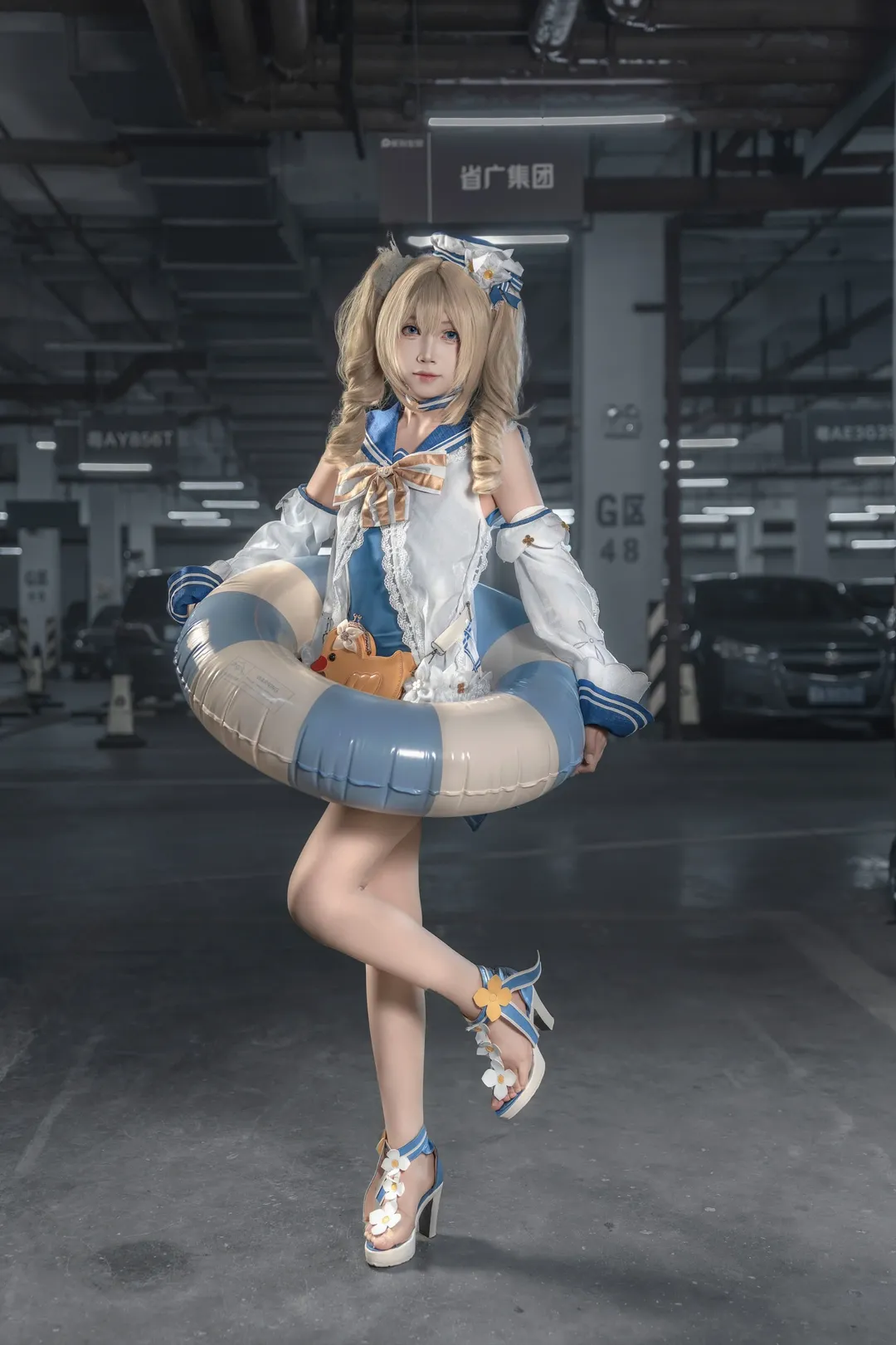 原神, 芭芭拉cos, 漫展返图, cosplay摄影, 地下车库出片 - 第2张