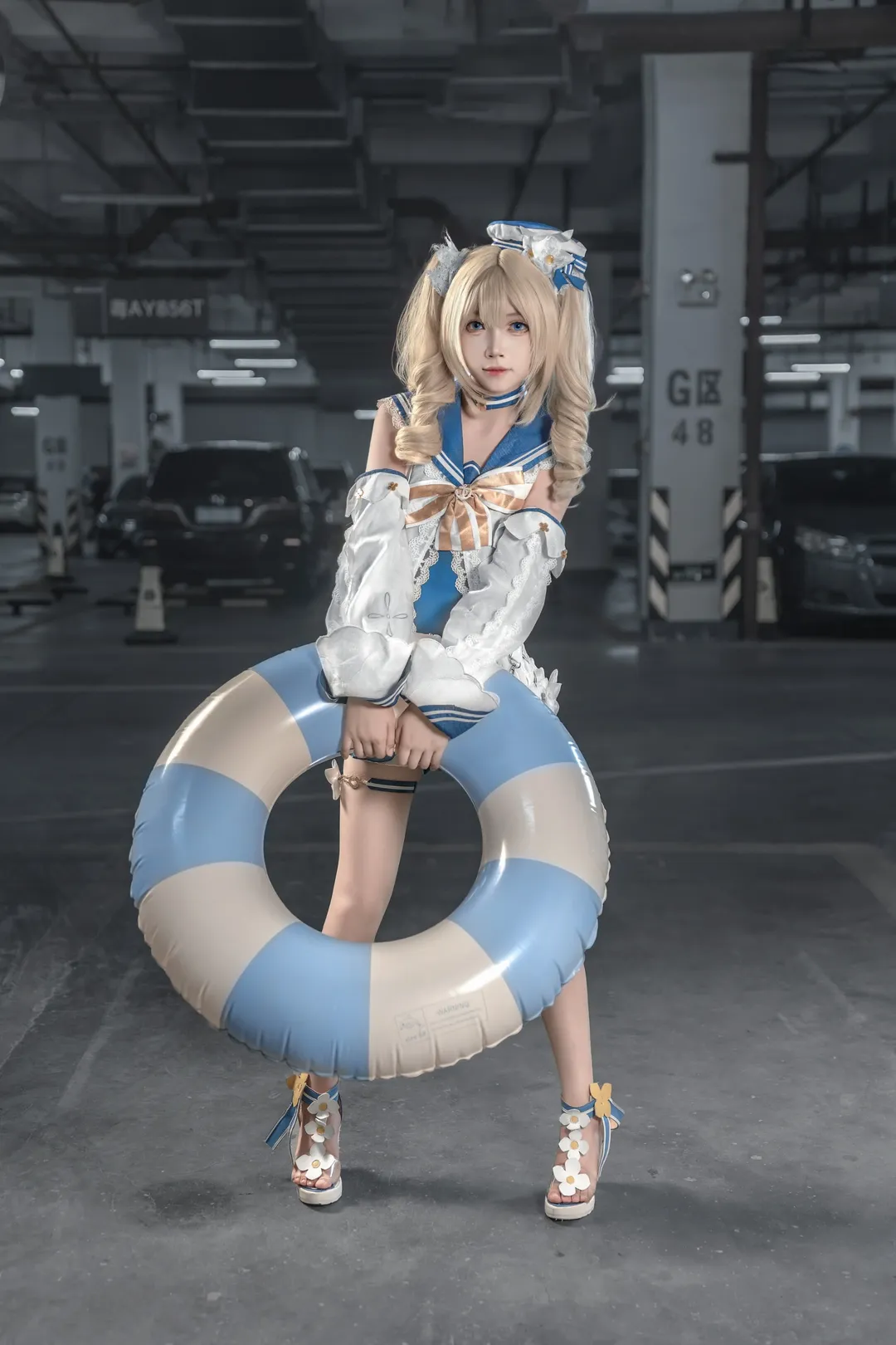 原神, 芭芭拉cos, 漫展返图, cosplay摄影, 地下车库出片 - 第3张