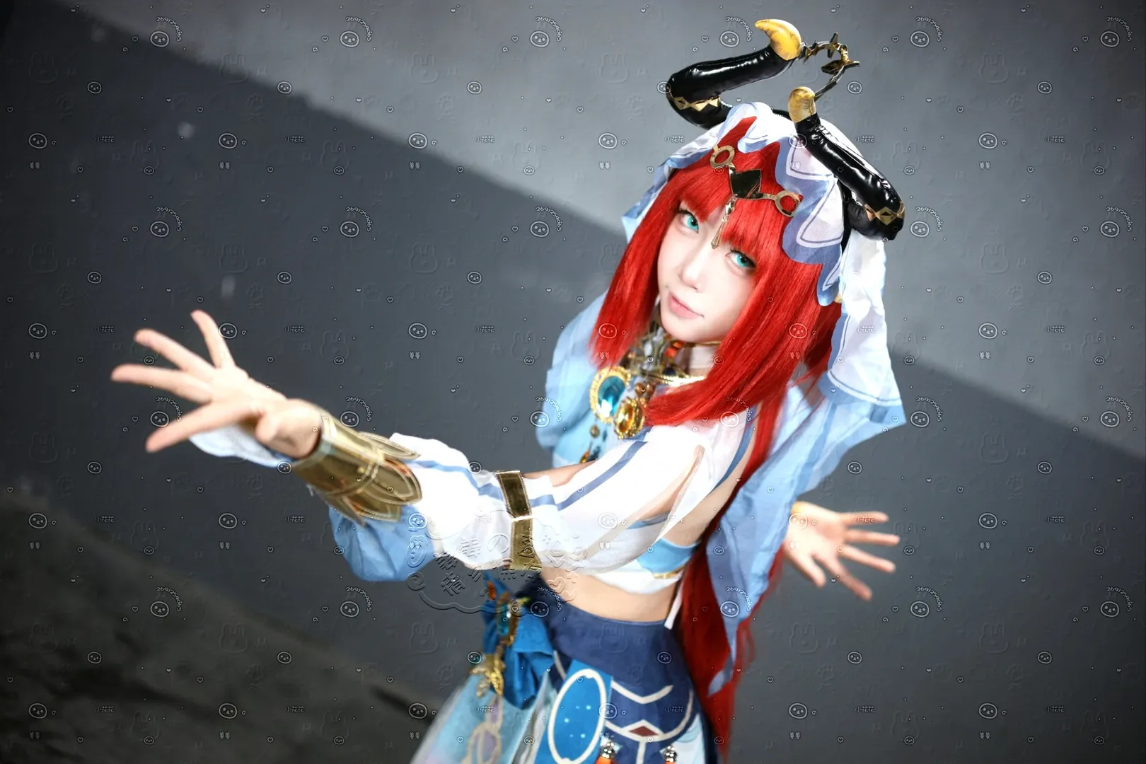 原神, 道具还原, 妮露cos, cosplay摄影, 二次元穿搭
