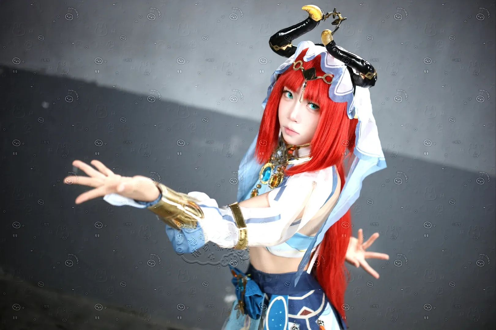 Genshin Impact, Prop reproduction, Nilou cosplay, Cosplay photography, Anime-style fashion - Image 2