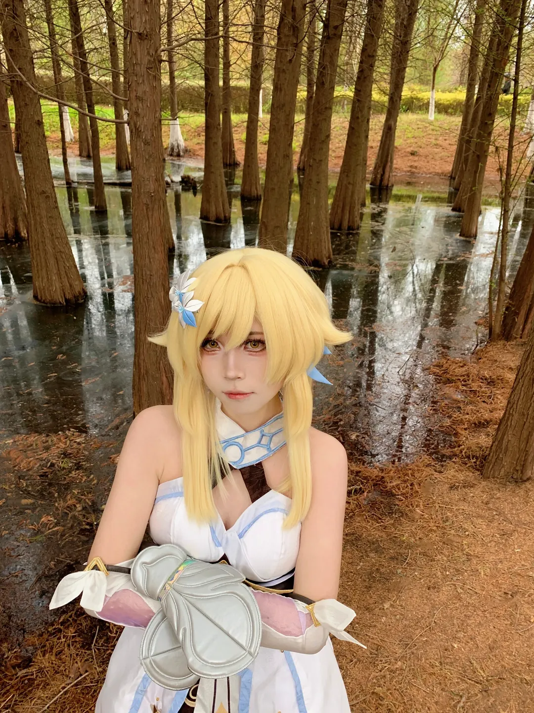 ロールプレイ, 原神, 蛍 コスプレ, 屋外コスプレ, メタセコイア林の撮影