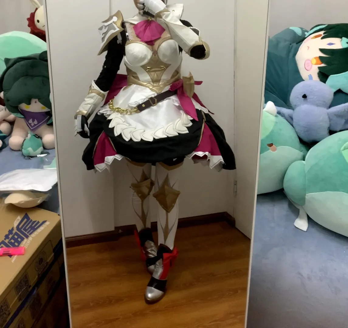 原神, 女仆装, 诺艾尔cos, cos试衣, cosplay穿搭 - 第3张