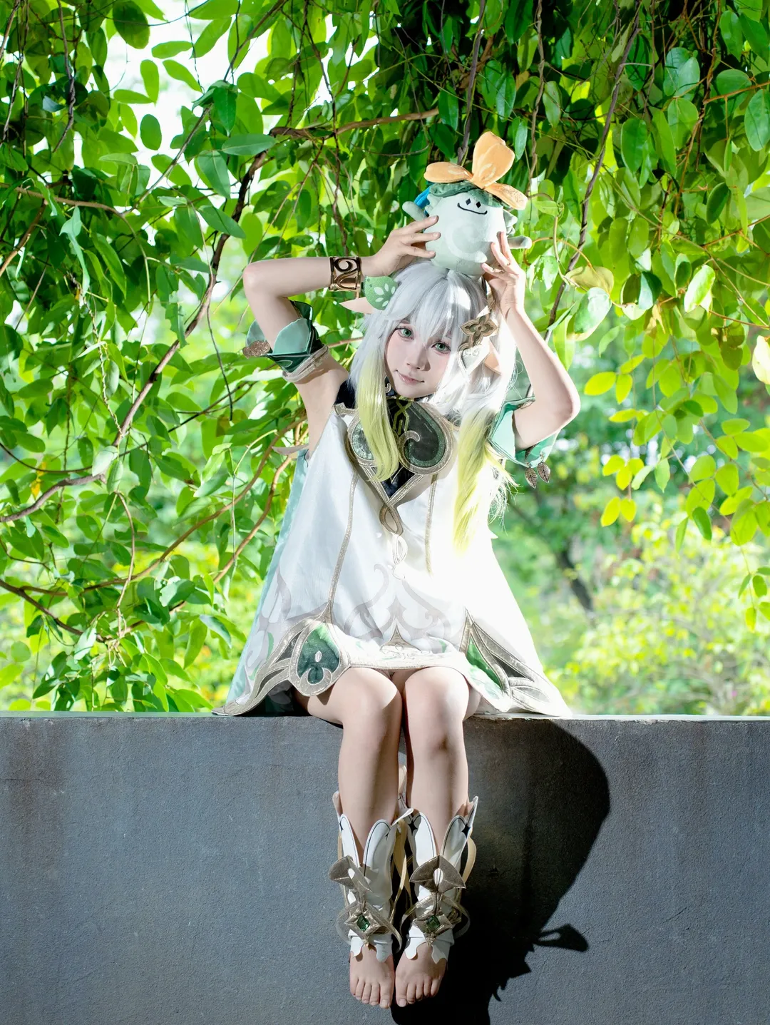 原神, 納西妲cos, cosplay攝影, 二次元穿搭, 戶外人像