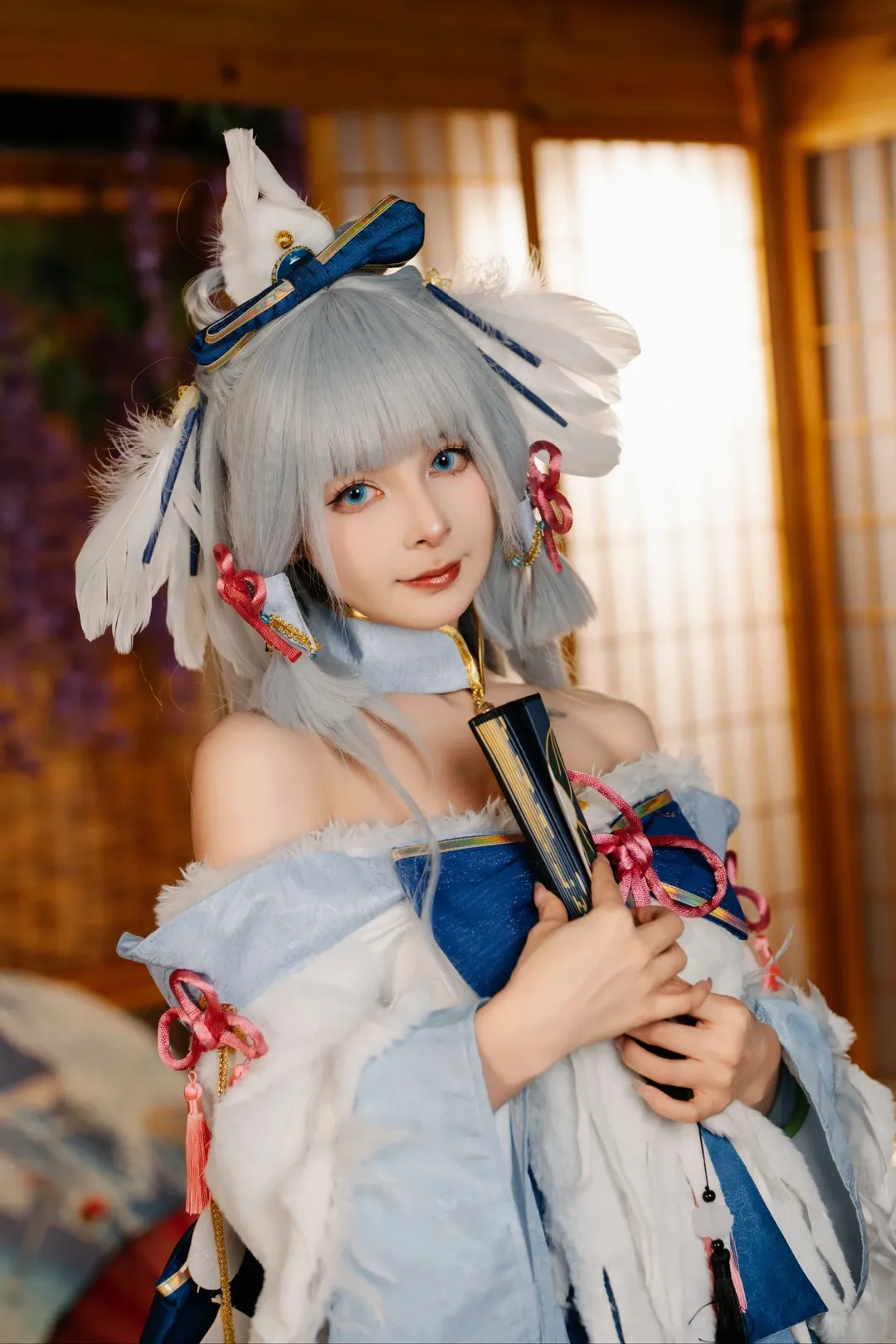 原神, コスプレ撮影, 和風コスプレ, 神里綾華 コスプレ, 白鷺桜華 - 3枚目