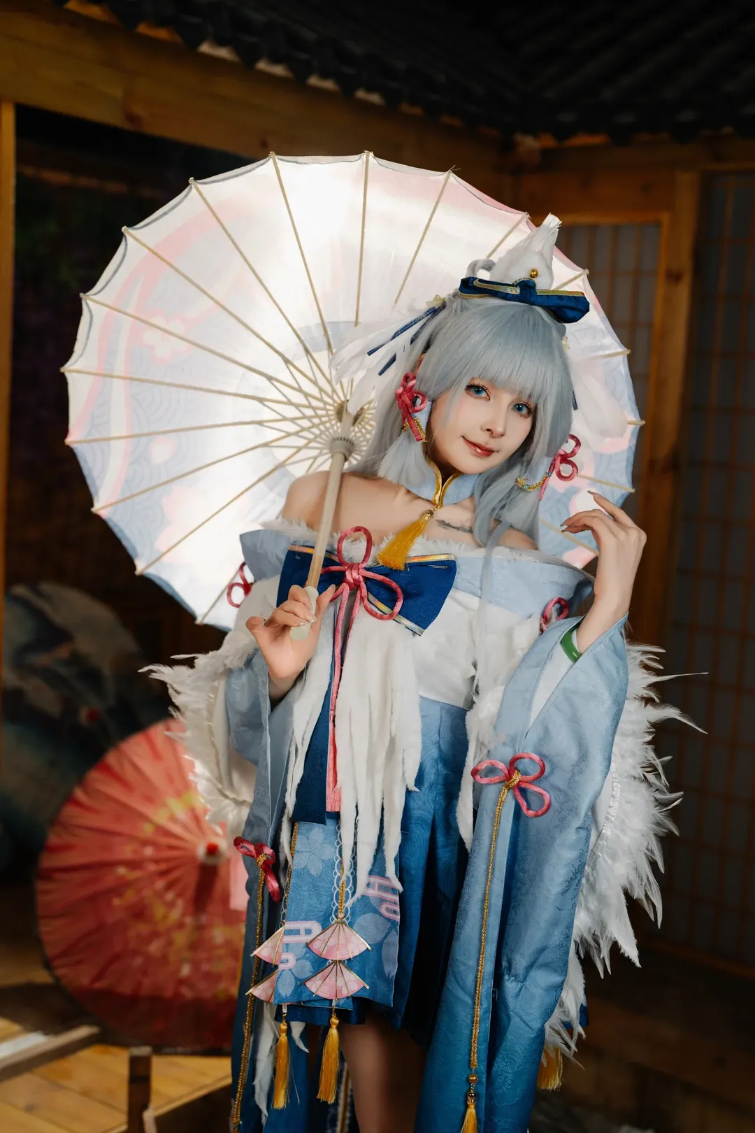 原神, Cosplay摄影, 和风cos, 神里绫华cos, 白鹭樱华