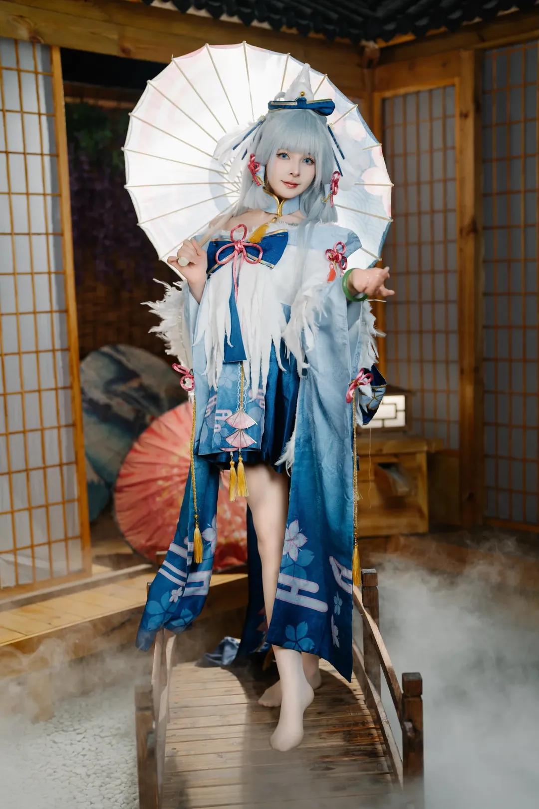 原神, コスプレ撮影, 和風コスプレ, 神里綾華 コスプレ, 白鷺桜華 - 6枚目
