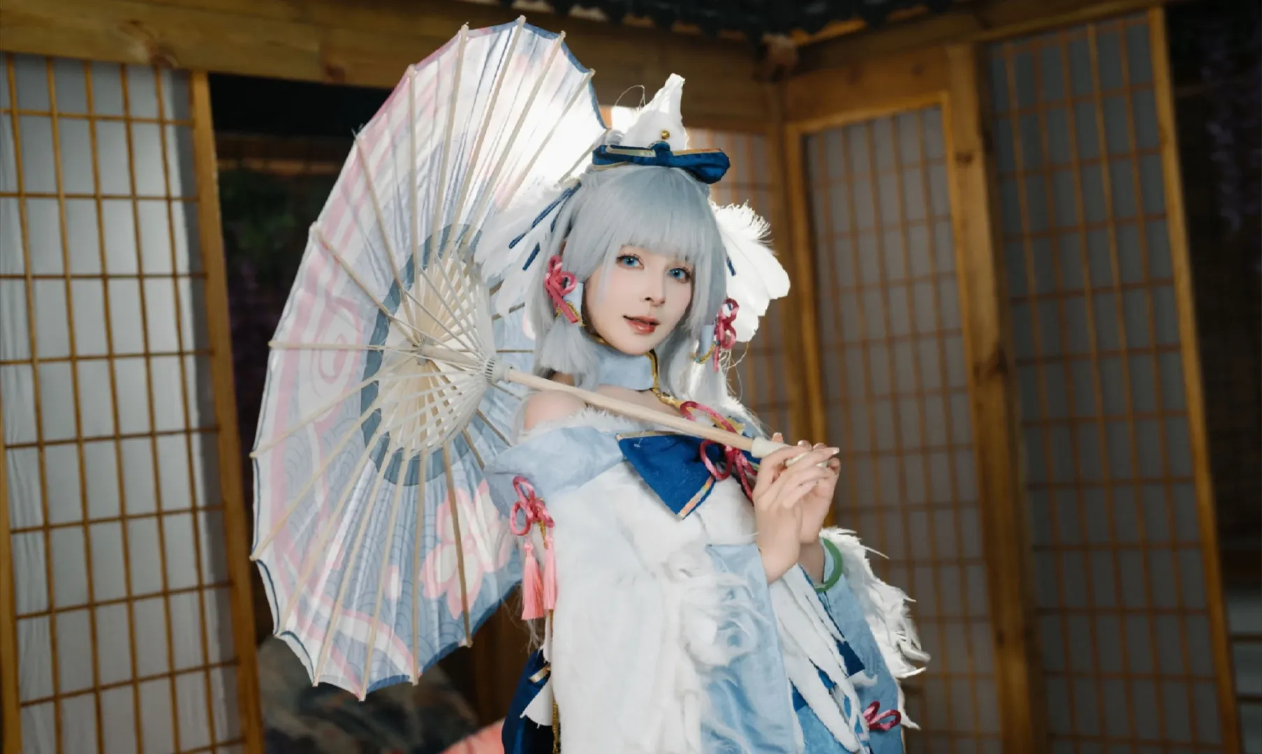 原神, コスプレ撮影, 和風コスプレ, 神里綾華 コスプレ, 白鷺桜華 - 7枚目