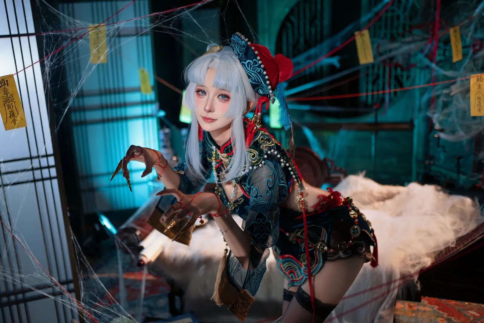 玉玲珑cos, 永劫无间, cosplay摄影, 墨行衣, 中式志怪 - 第3张