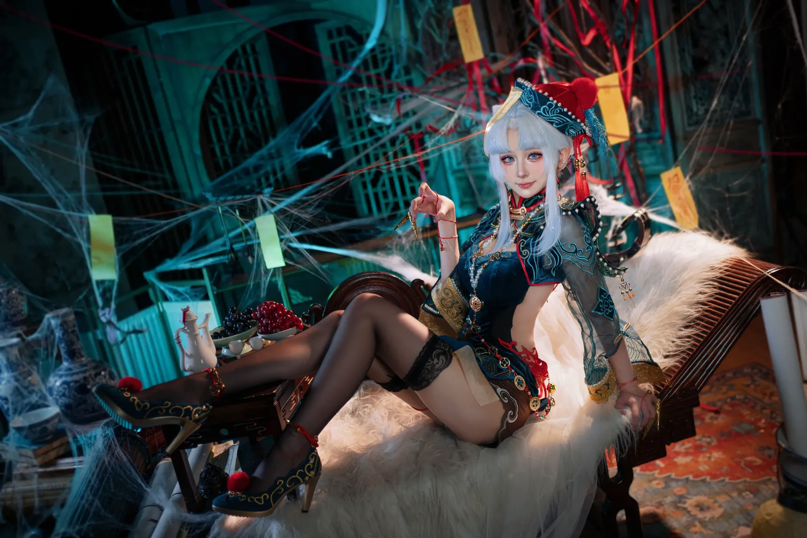 玉玲珑cos, 永劫无间, cosplay摄影, 墨行衣, 中式志怪