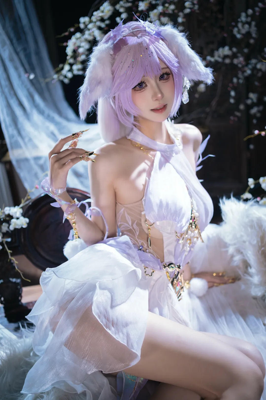 玉玲珑cos, 永劫无间, cosplay摄影, 兽耳少女, 古风仙侠 - 第1张