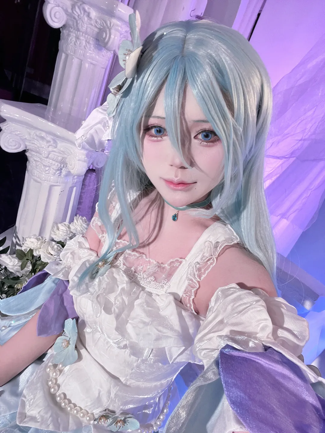 プロジェクトセカイ, コスプレ撮影, 二次元再現, 日野森雫コスプレ, 夢幻風ポートレート