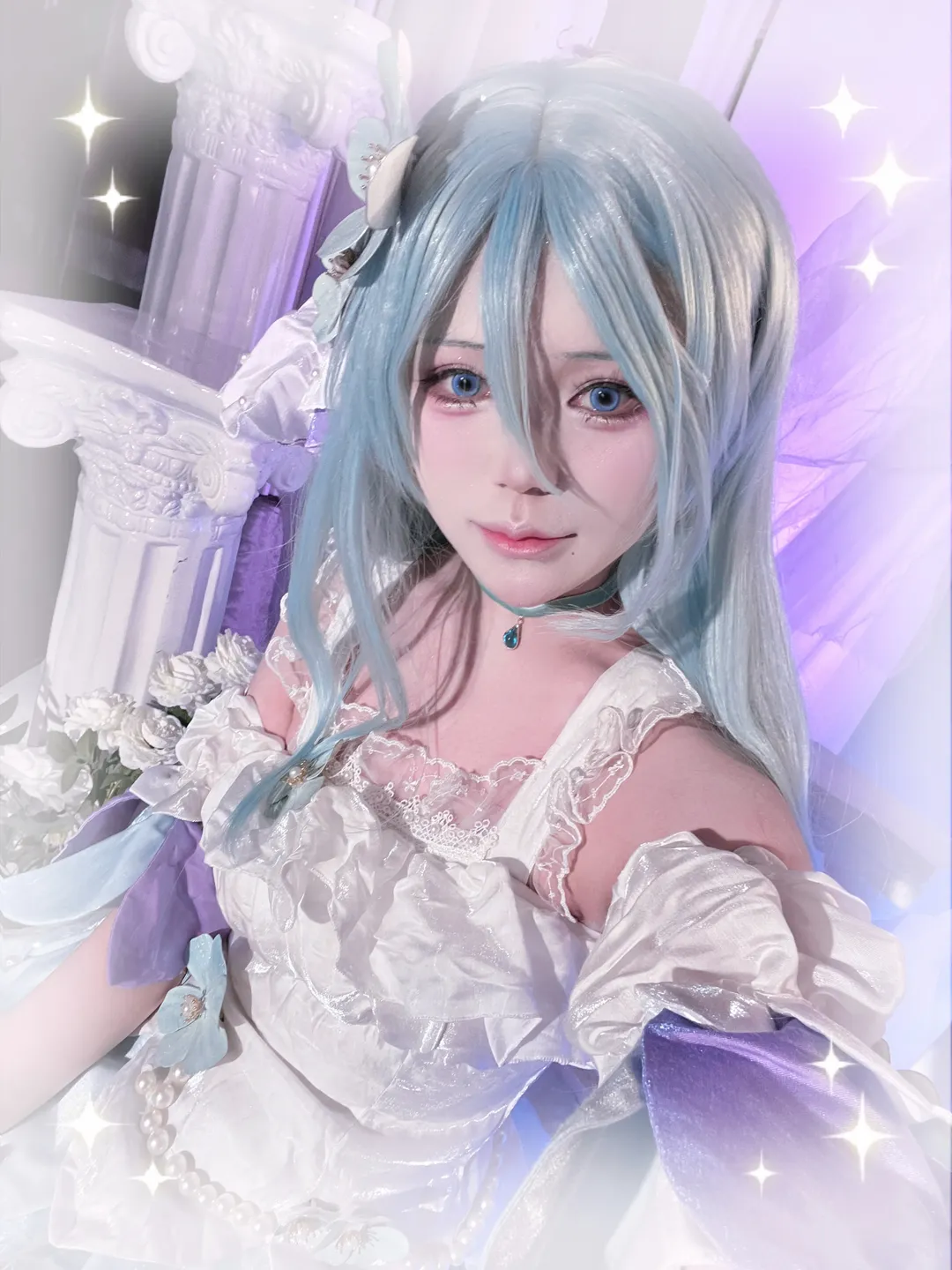 プロジェクトセカイ, コスプレ撮影, 二次元再現, 日野森雫コスプレ, 夢幻風ポートレート - 2枚目