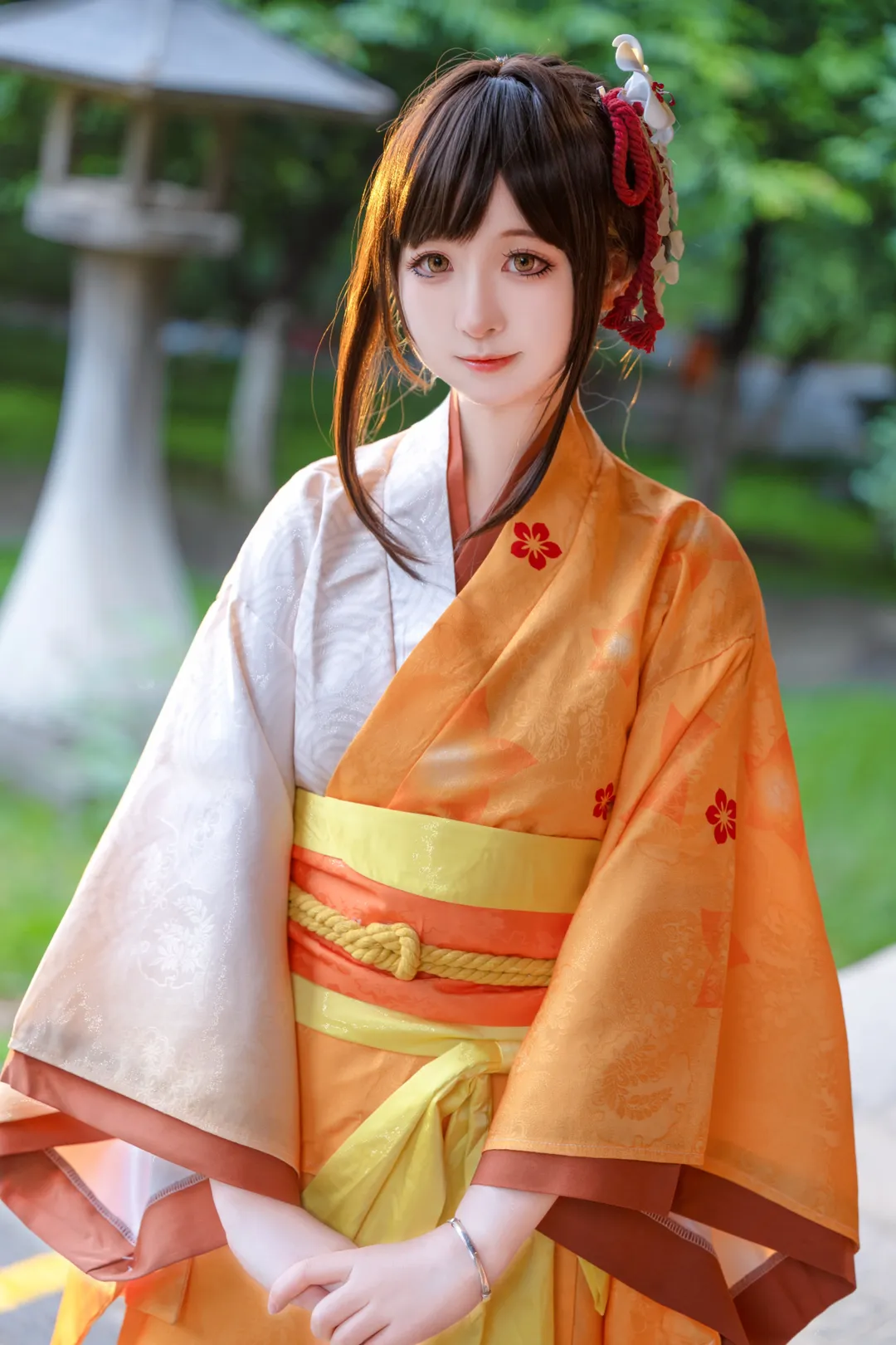 オナー・オブ・キングス, 和風撮影, 日本庭園, コスプレポートレート, お通 コスプレ