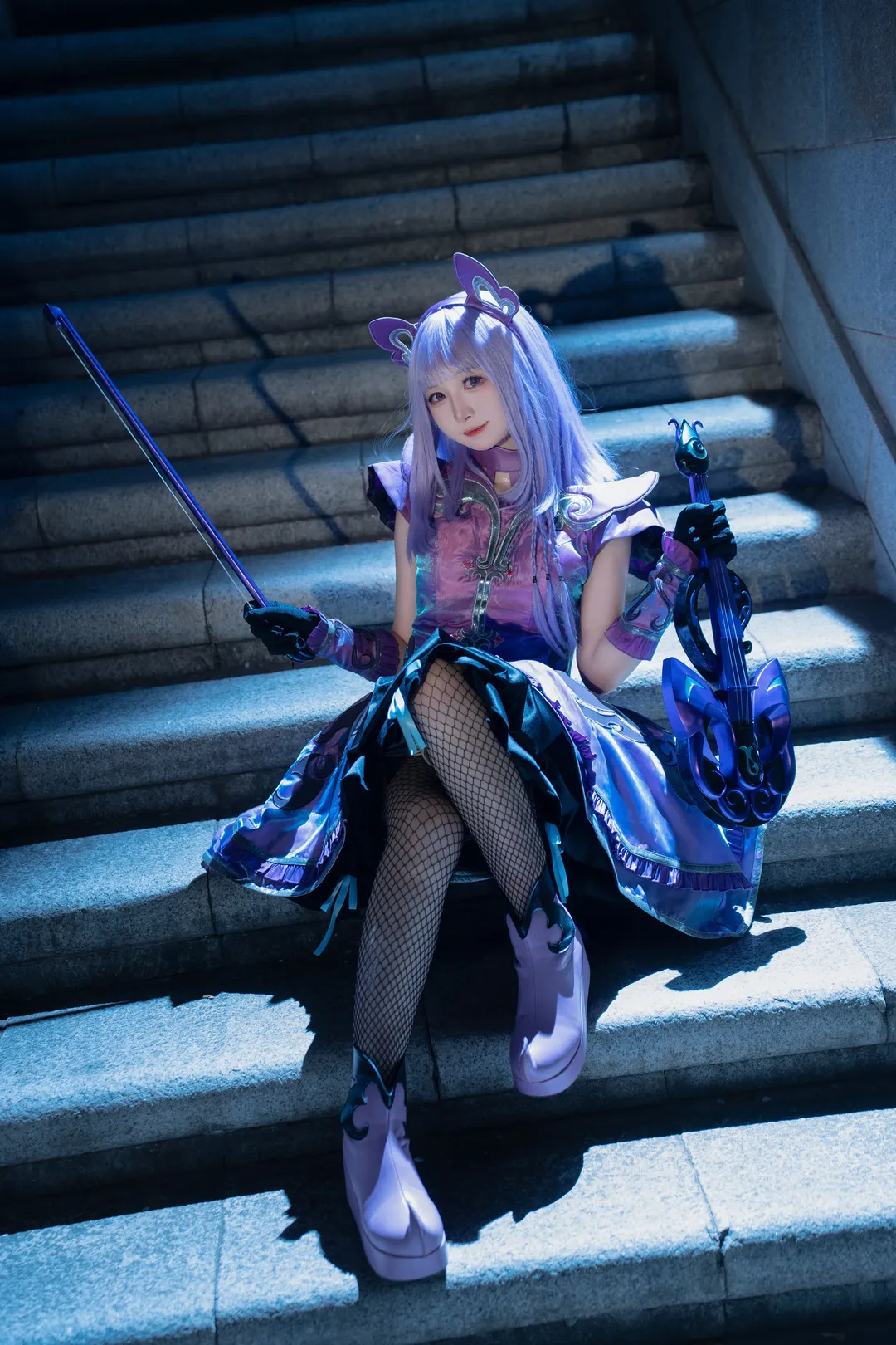 cosplay正片, 紫发造型, 严莉莉cos, 巴啦啦小魔仙, 黑魔仙cos