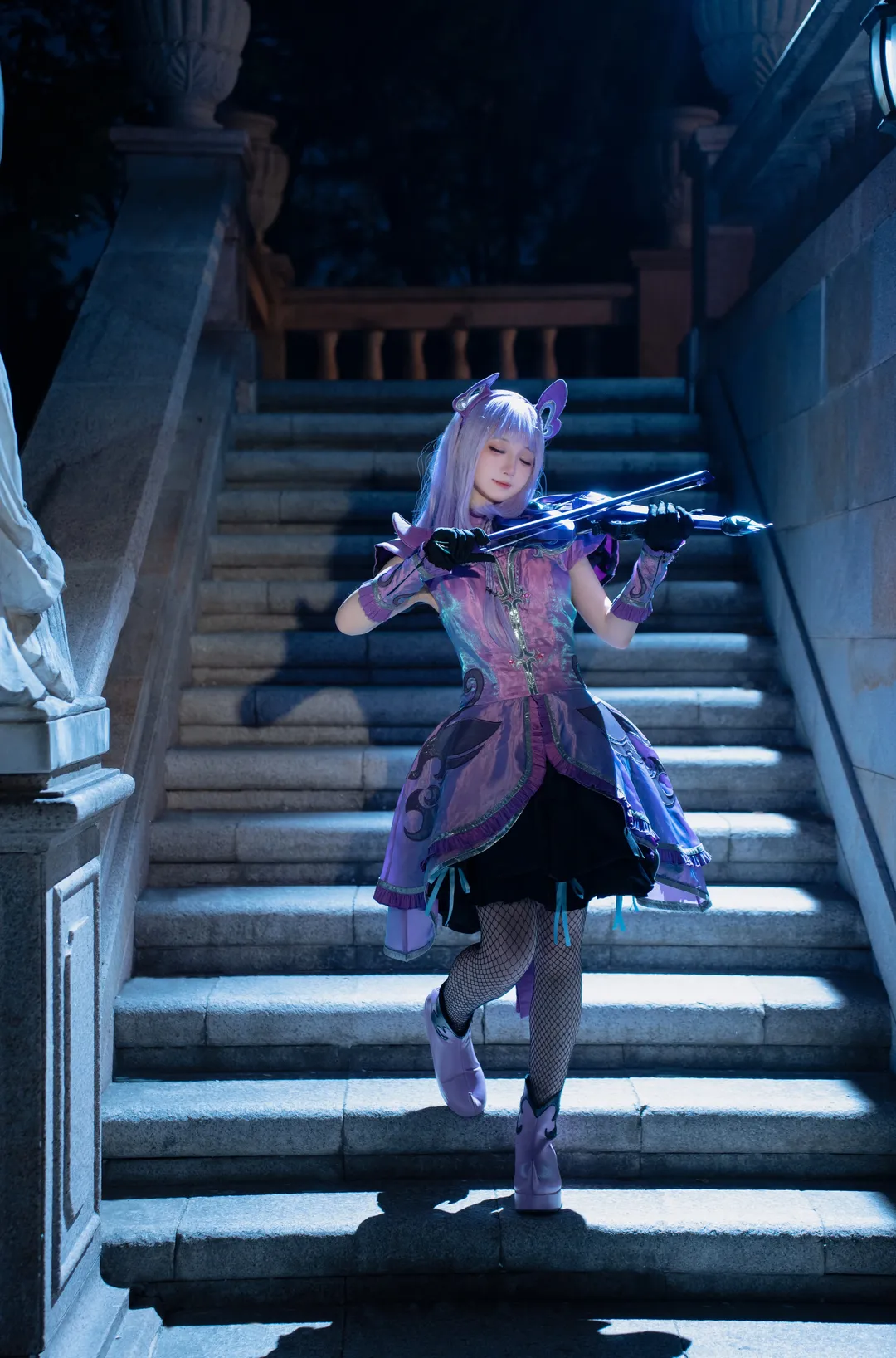 cosplay正片, 紫发造型, 严莉莉cos, 巴啦啦小魔仙, 黑魔仙cos - 第2张