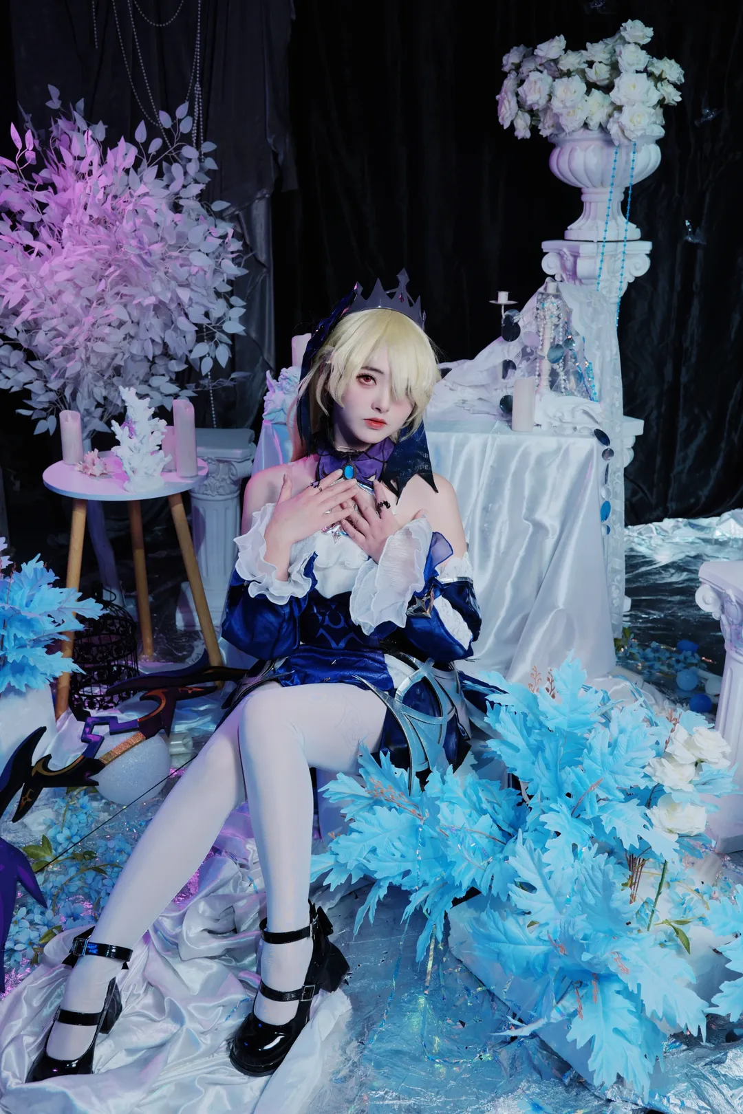 原神, 二次元コスプレ, スタジオ撮影, コスプレイヤーの日常, フィッシュル コスプレ - 1枚目