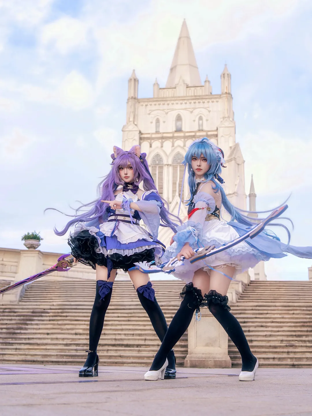 角色扮演, 原神, 甘雨cos, 刻晴cos, 双人摄影 - 第2张