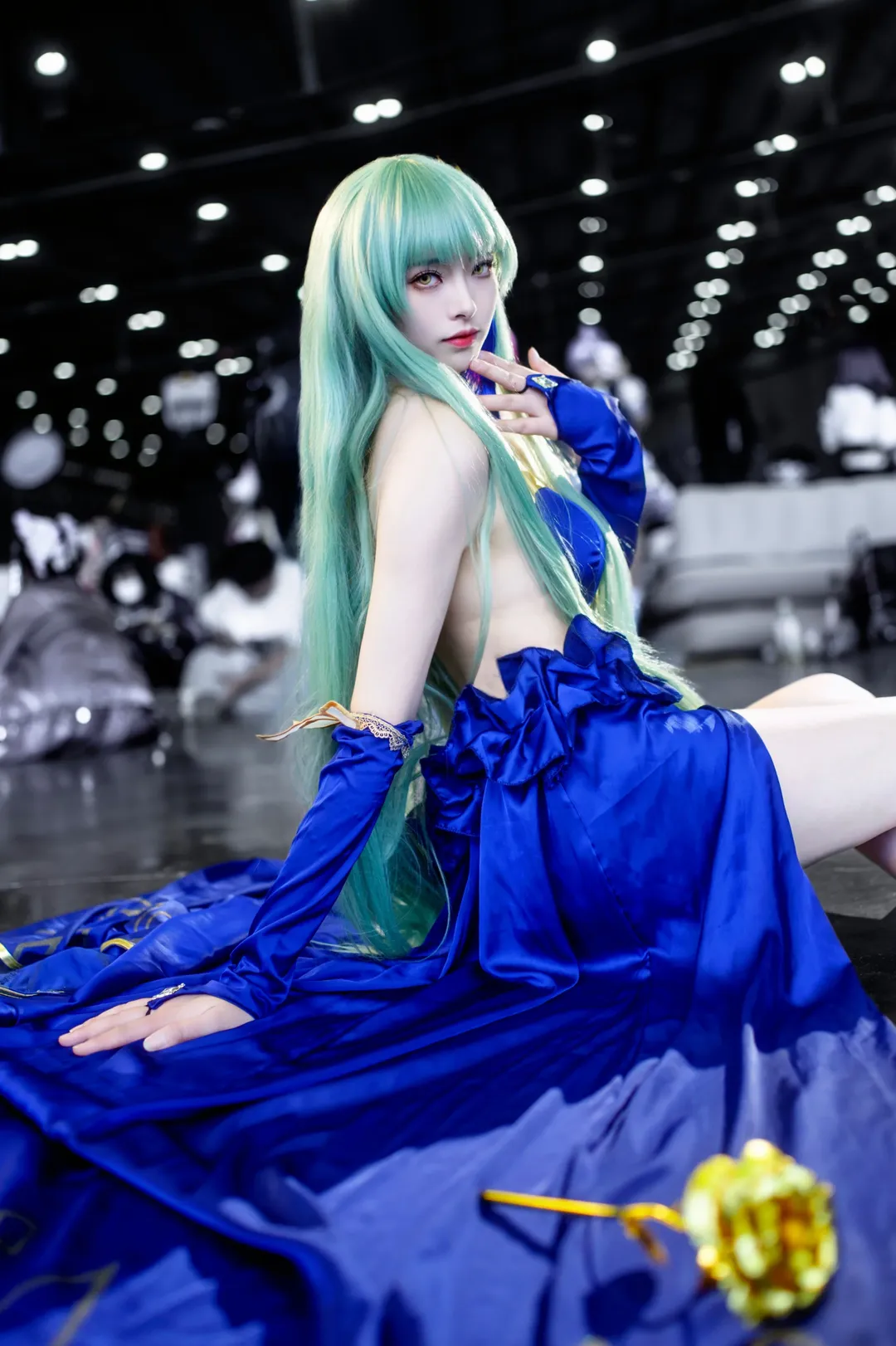 漫展场照, 二次元Cosplay, cccos, 叛逆的鲁鲁修, 宝蓝色长裙 - 第4张