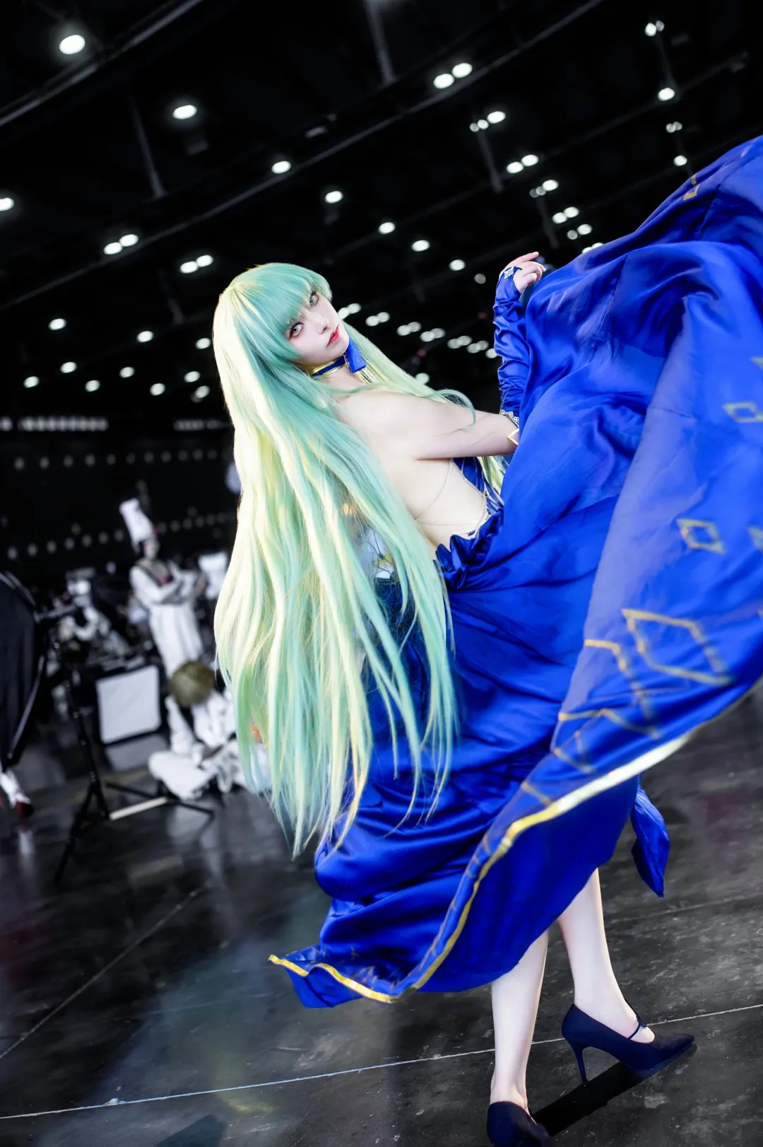 漫展场照, 二次元Cosplay, cccos, 叛逆的鲁鲁修, 宝蓝色长裙 - 第5张