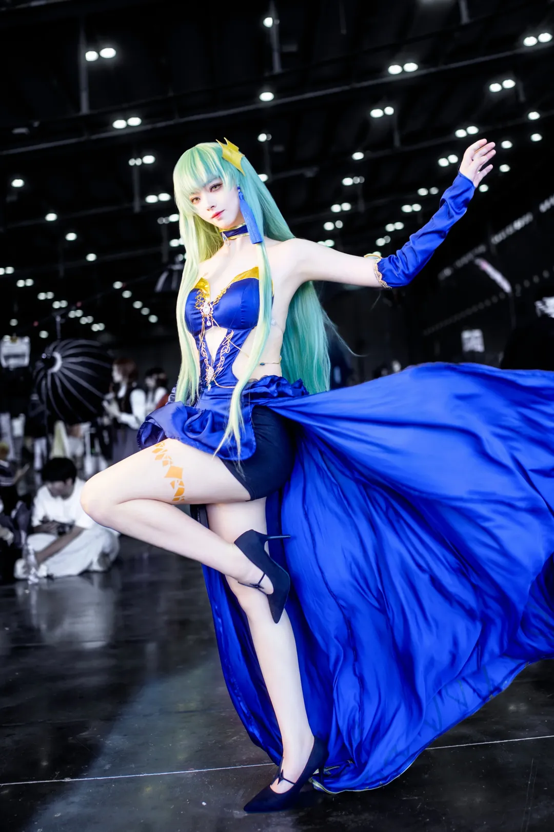 イベント写真, 二次元コスプレ, CCコスプレ, コードギアス 反逆のルルーシュ, ロイヤルブルーのロングドレス