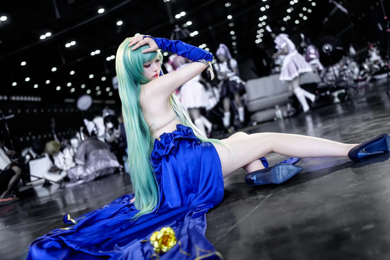 漫展场照, 二次元Cosplay, cccos, 叛逆的鲁鲁修, 宝蓝色长裙 - 第7张