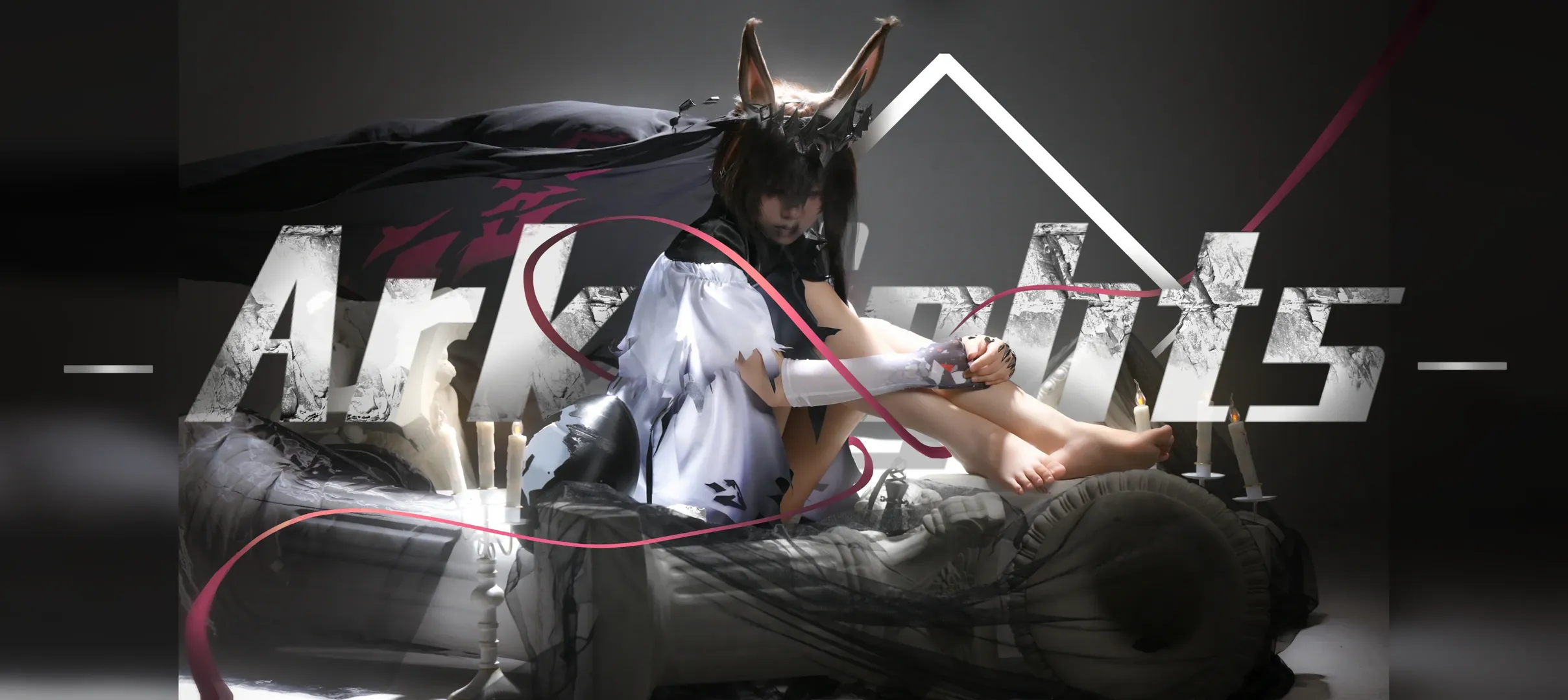 明日方舟, 氛围感cosplay, 兽耳cos, 魔王阿米娅cos, 魔王cos - 第1张