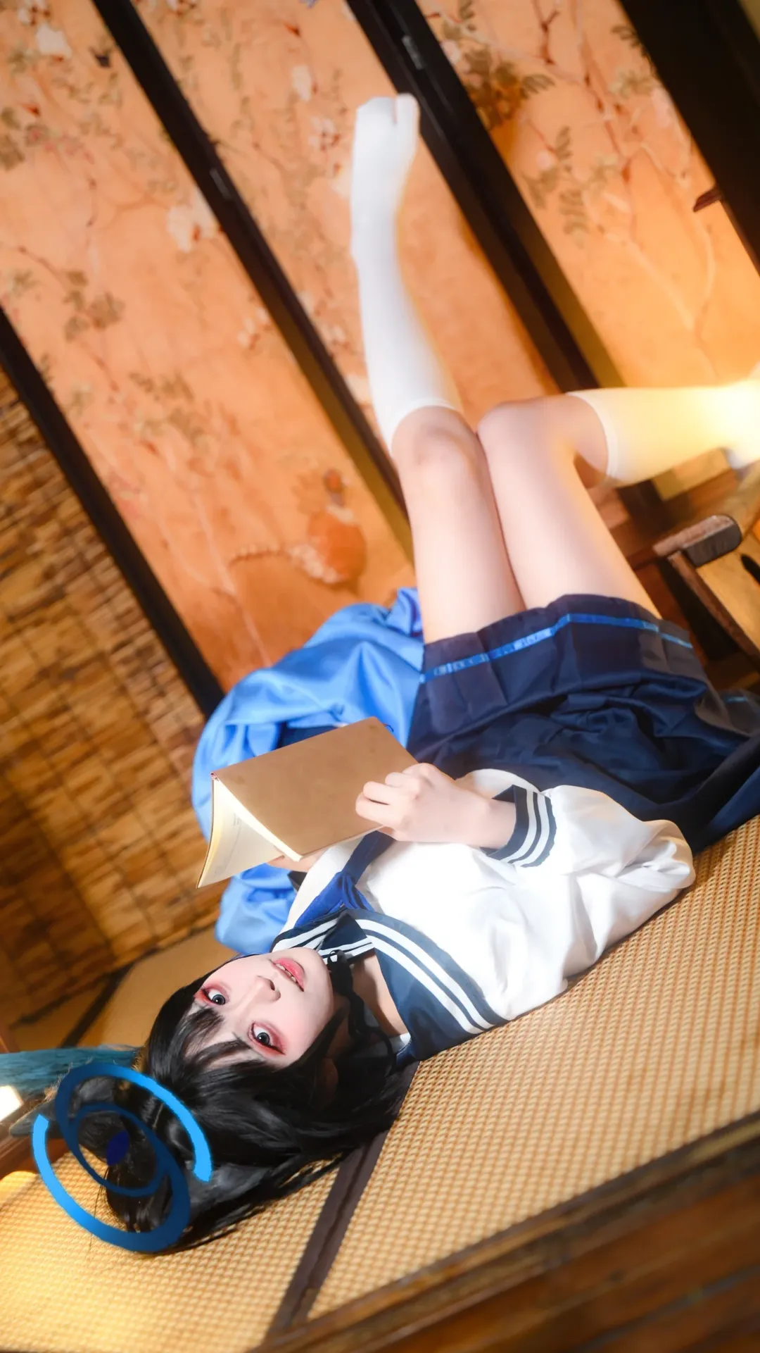 二次元撮影, ブルーアーカイブ, 猫耳少女, 桐生キキョウ コスプレ, 和室コスプレ - 2枚目