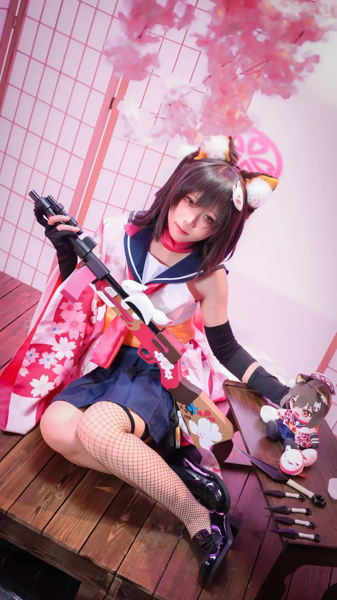 蔚蓝档案, 二次元cosplay, 和风cos, 角色扮演摄影, 久田泉奈cos - 第1张