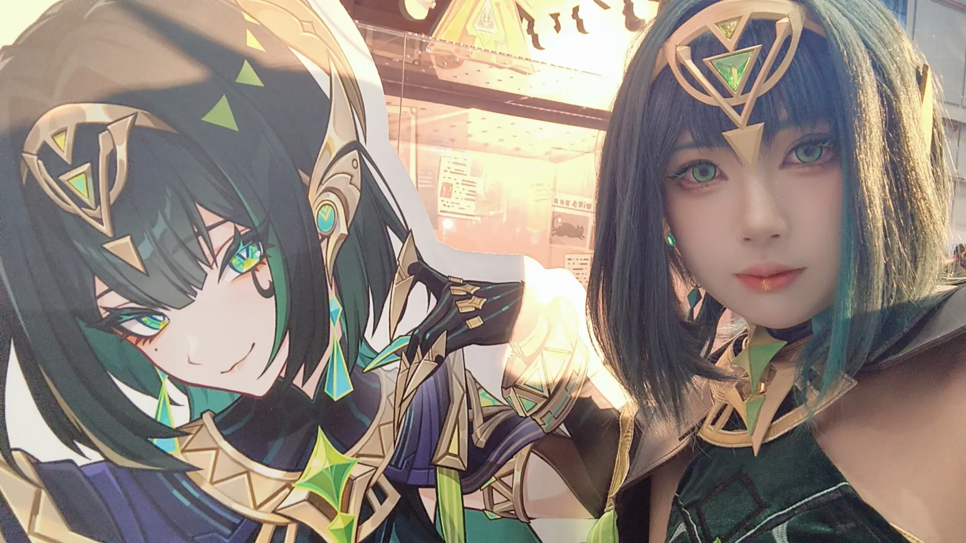 ロールプレイ, 原神, ネフェル コスプレ, コスプレ日常, アニメイベント会場 - 2枚目